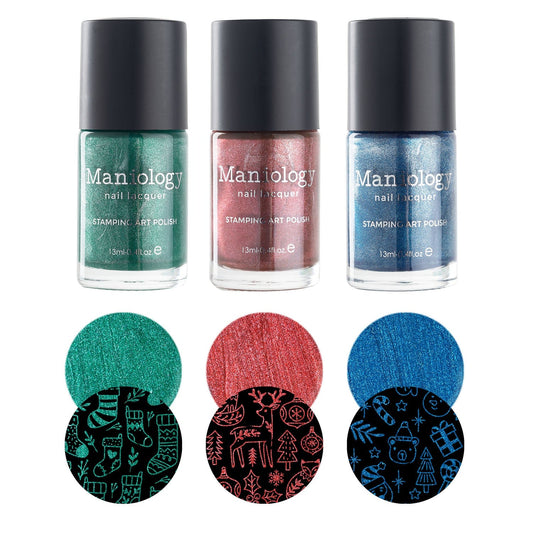 Sleigh Day: 3-Piece Metallic Stamping Polish Set